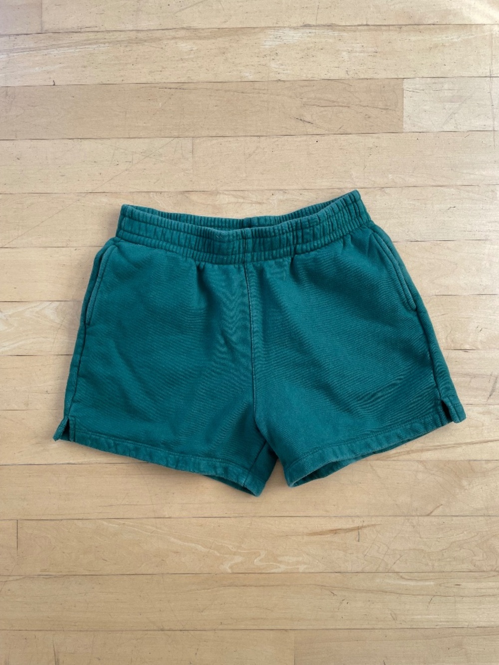 Reformation organic cotton Terry green shorts size Medium